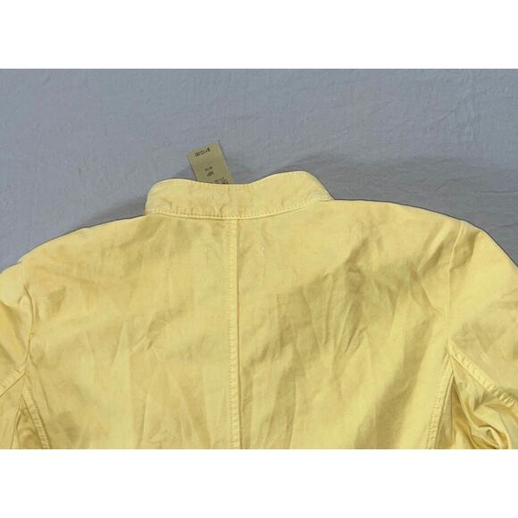 Ann Taylor Loft Lightweight Button Up Belted Jacket. Yellow, Women's MP NWT $110 - Picture 7 of 7